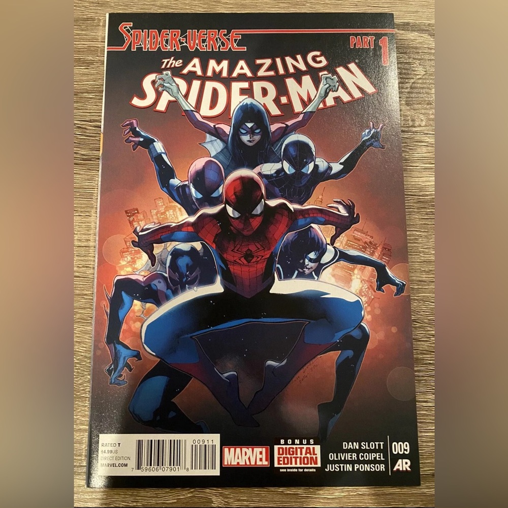 Amazing Spider-Man #9 (Marvel 2015) 2nd App of Spider-Gwen! 1st Spider-Verse!